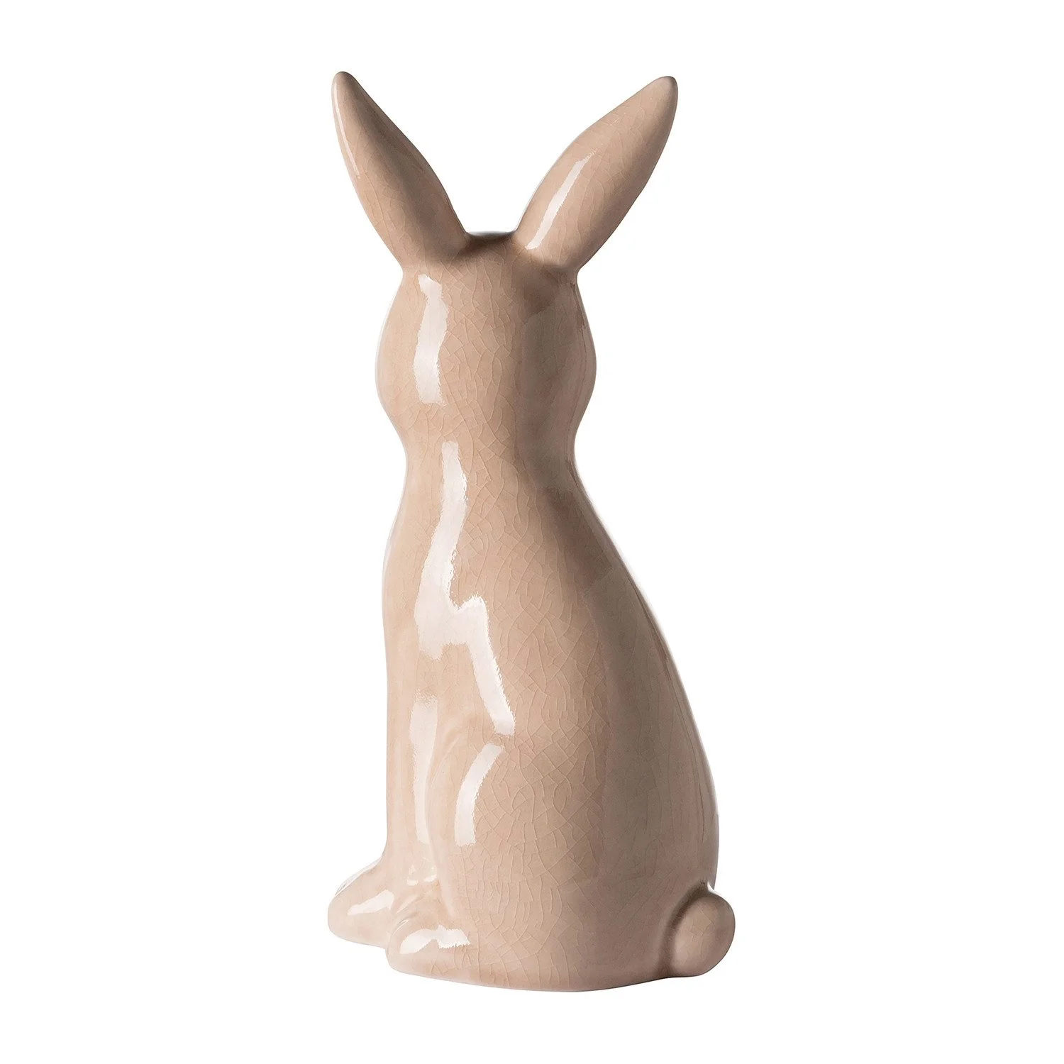 FINK Dekofigur FABIUS – Keramik-Hase in Beige, 25 cm